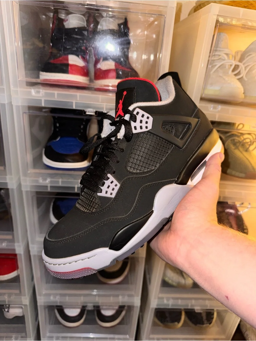 Nike Air Jordan 4 Retro Men’s Sneakers - Black/Red bred golf